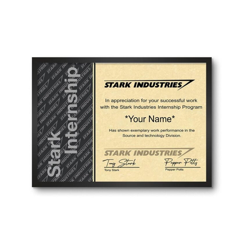 peter parker certificate