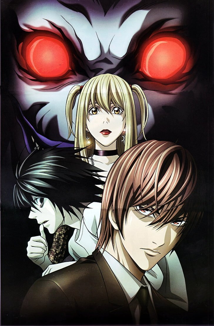 DEATH NOTE  Framed print Light L and Misa 30x40 x2  Abysse Corp