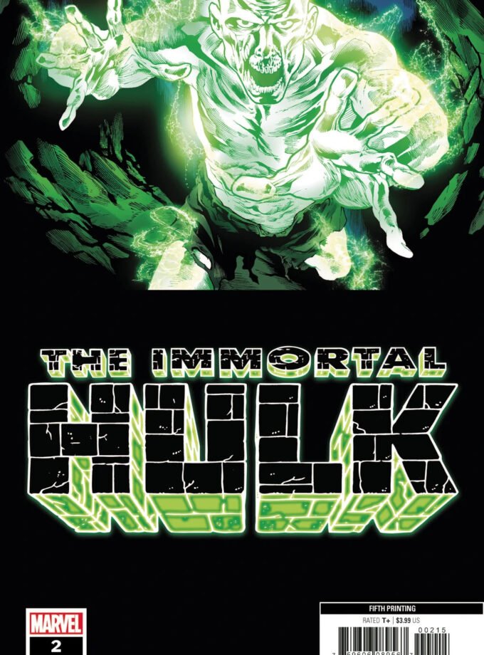 Immortal Hulk #2 Bennett Fifth Printing Variant Comic Book