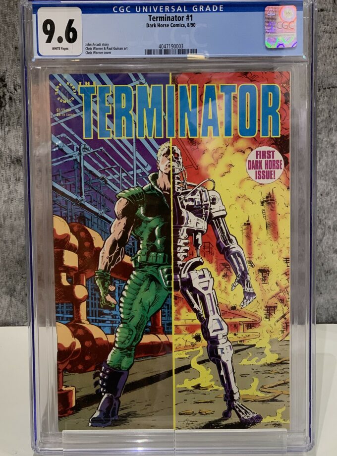 Terminator #1 CGC 9.6 1st Dark Horse Issue 1990