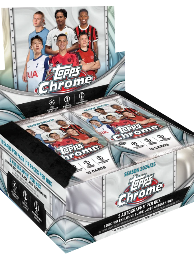 2024-25 Topps Chrome® UEFA Club Competitions - Jumbo Box