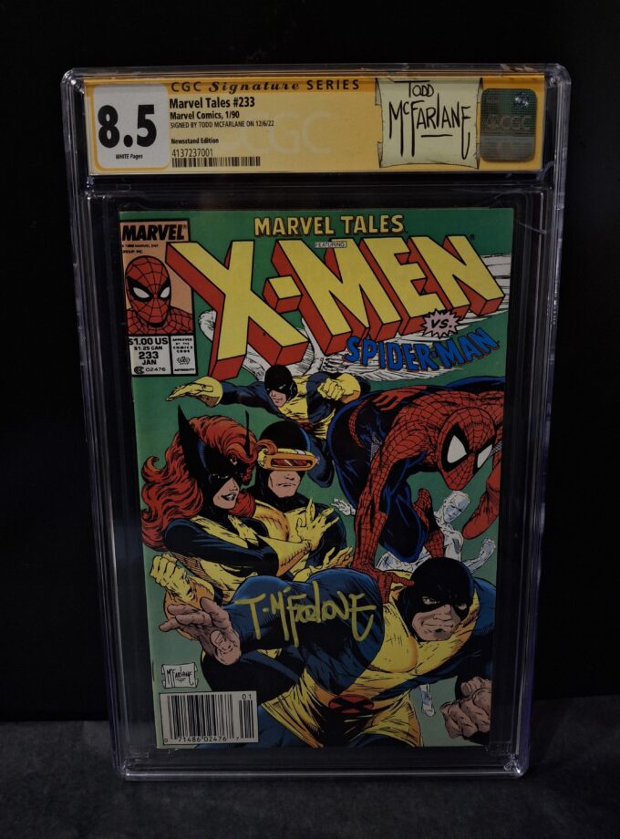 Marvel Tales 233 SS CGC 8.5 Signed by Todd McFarlane - Cracked CGC