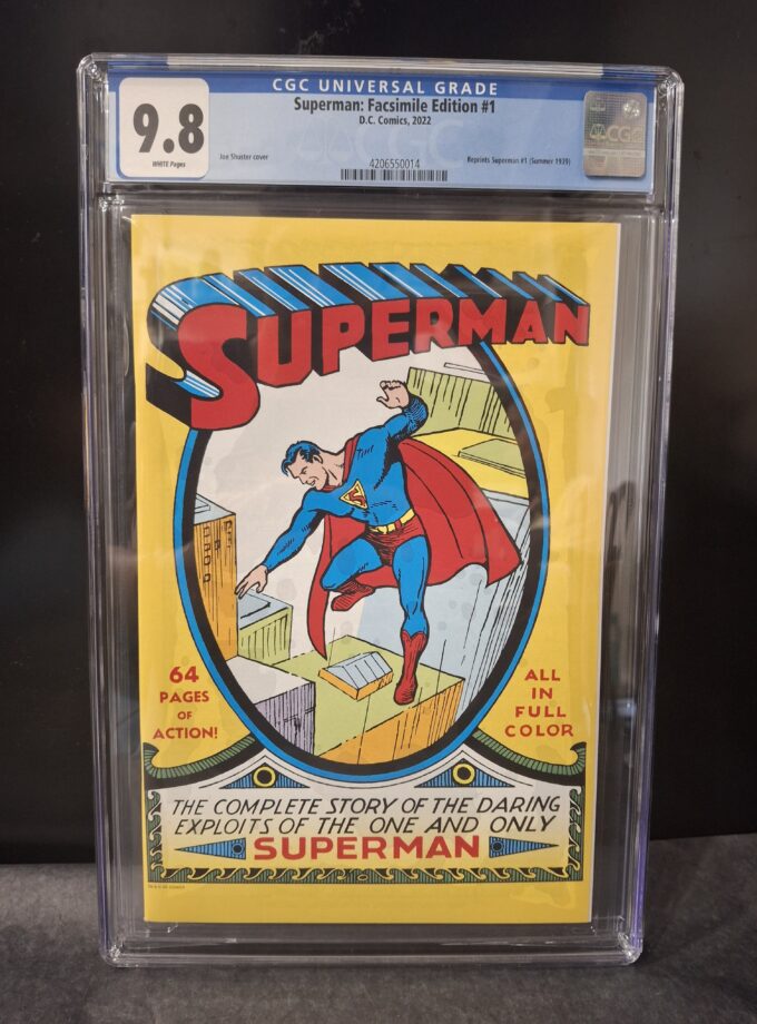 Superman #1 CGC 9.8 Facsimile Edition