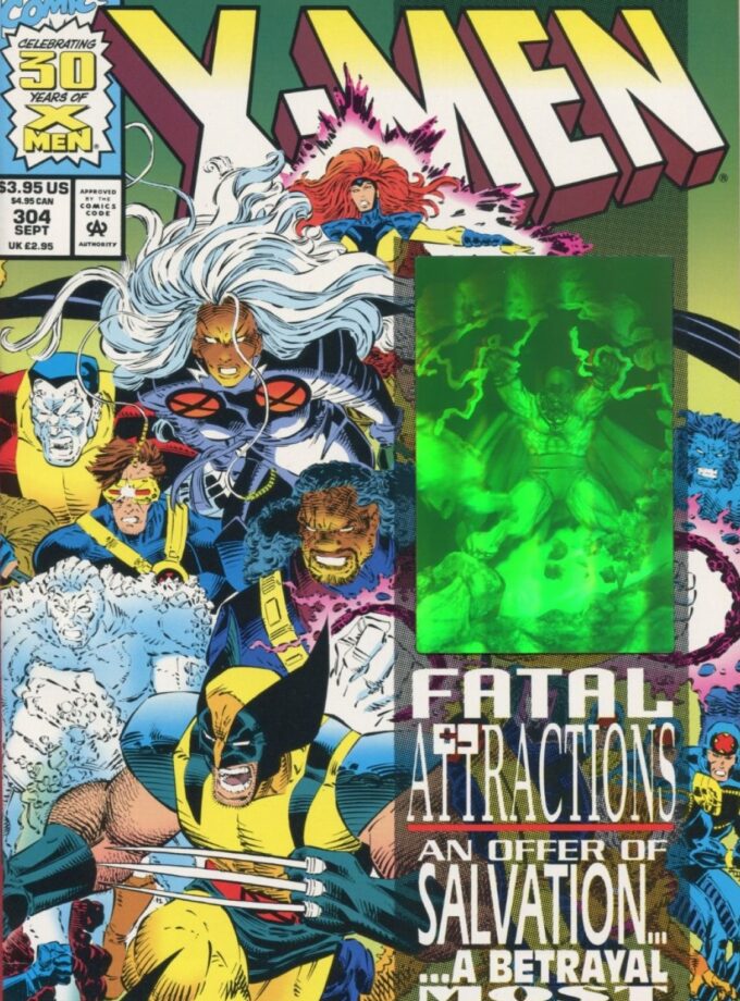 Uncanny X-Men #304 signed with COA Comic Book