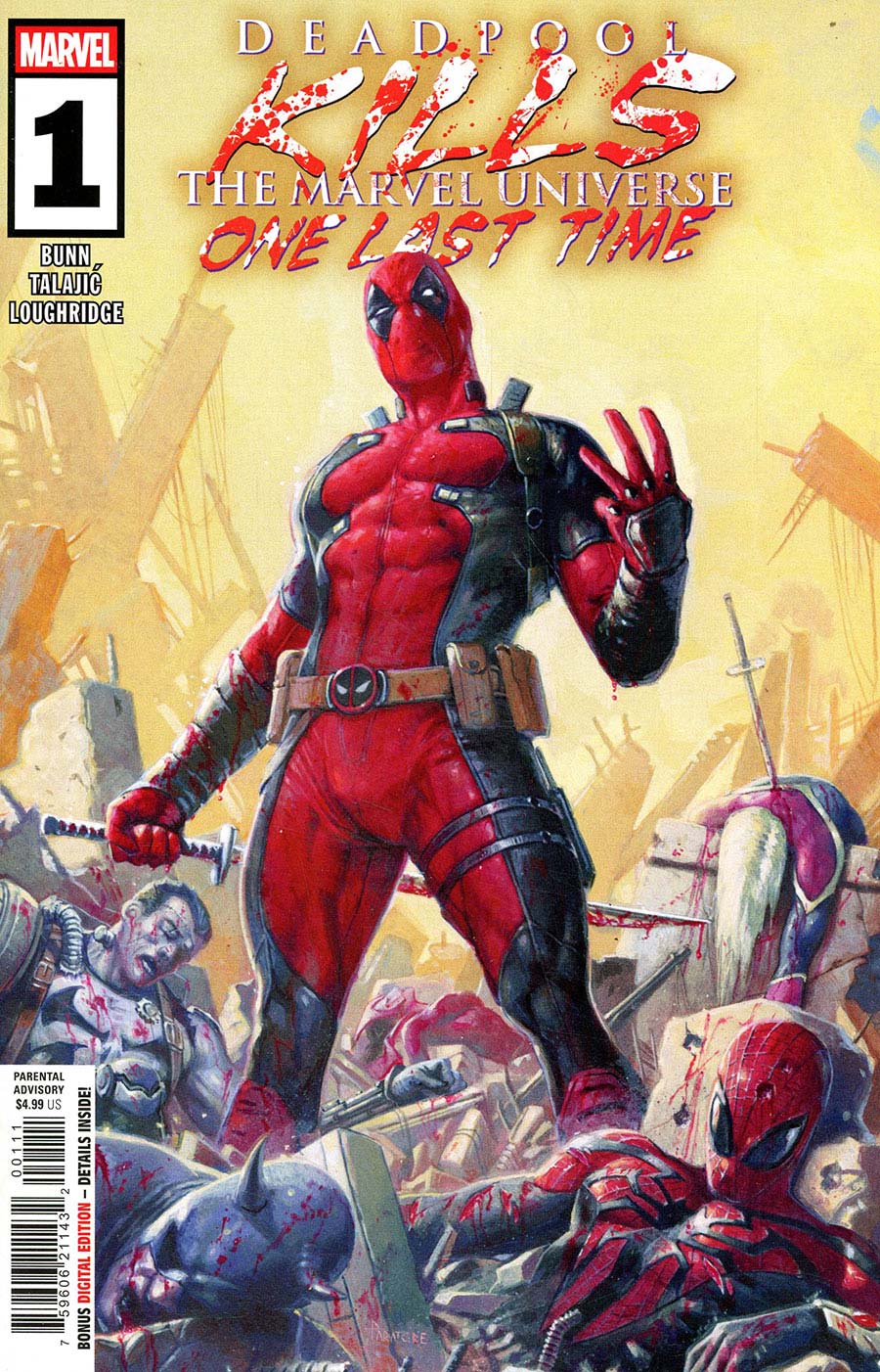 Deadpool Kills The Marvel Universe One Last Time #1 Regular Davide Paratore Cover Comic Book