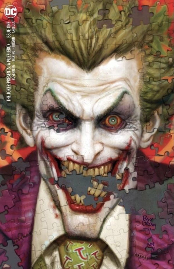 The Joker Presents: A Puzzlebox #1 Comics Elite Ryan Brown (II) Minimal Trade Dress Variant Comic Book