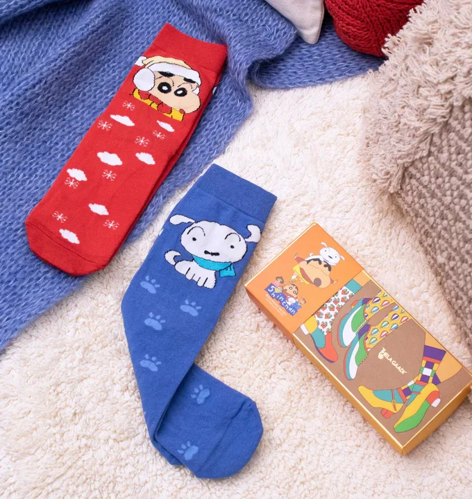 Shinchan: Snow BFF Socks