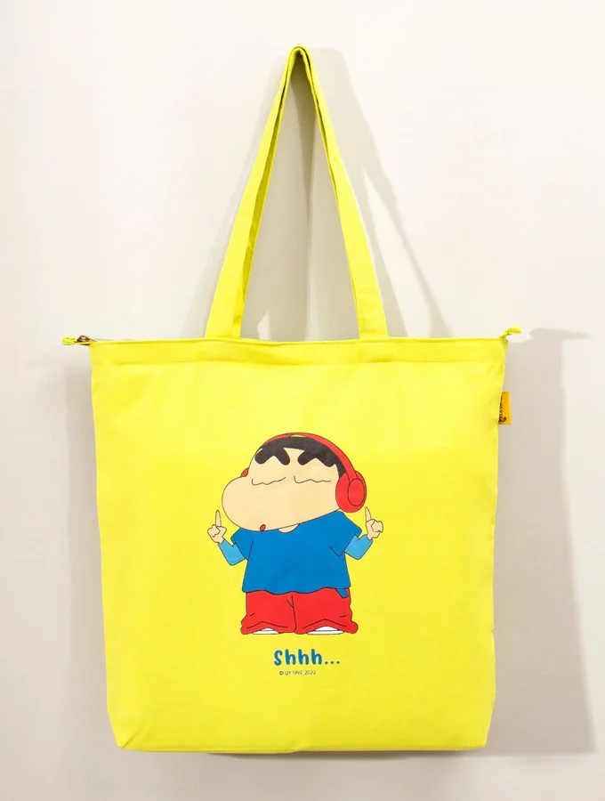 Shinchan: No Noise Zipper Tote Bag