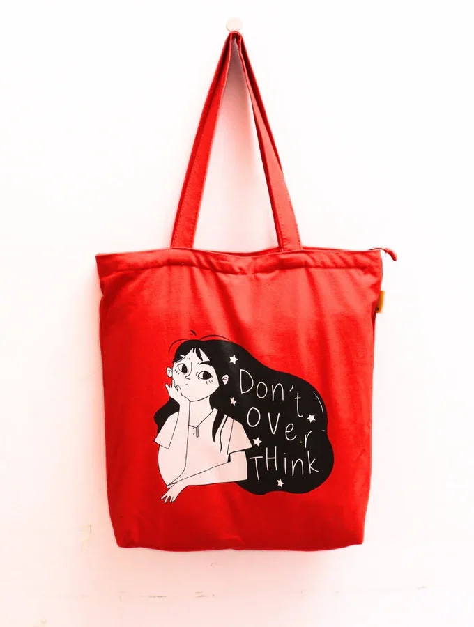 Don't Over Think Tote Bag