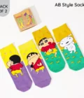 Shinchan: Shiro A-B Socks