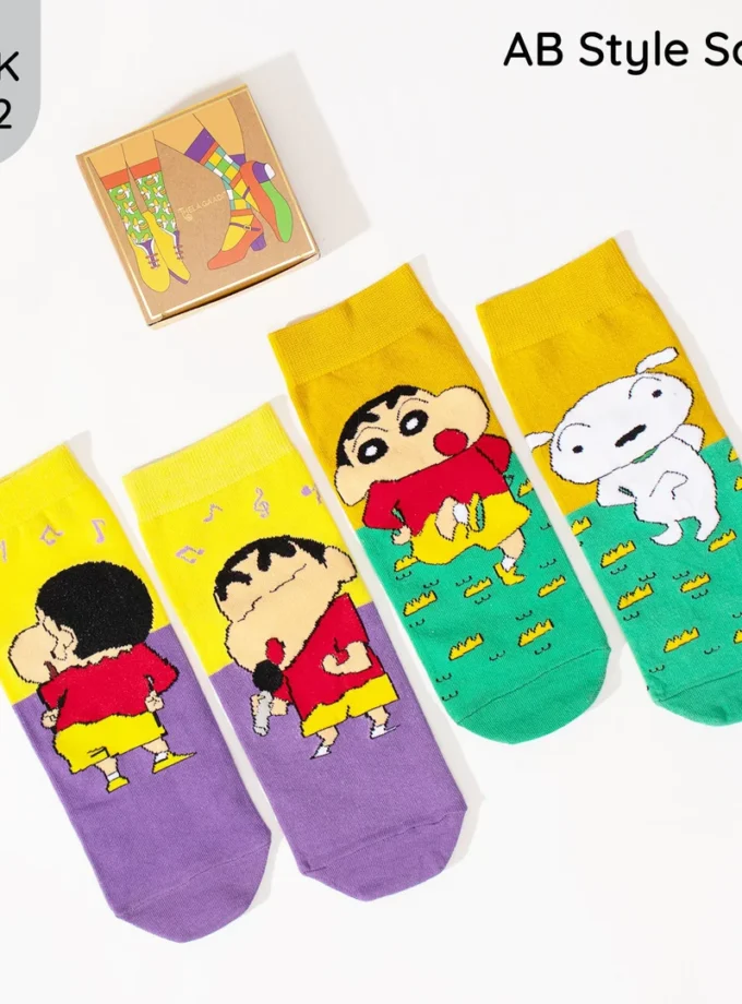 Shinchan: Shiro A-B Socks