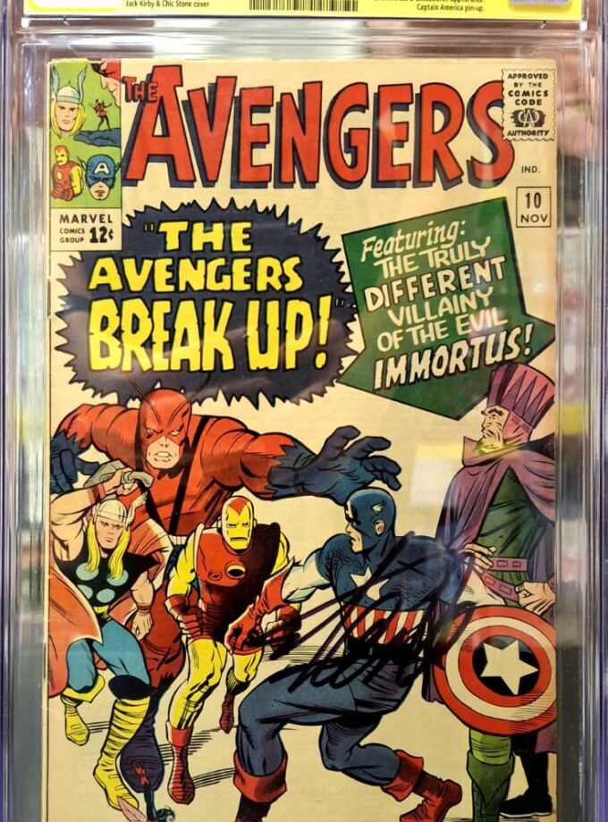 Avengers #10 - CGC 4.5 - Lee Story! Kirby Cover! Signed by Stan Lee!