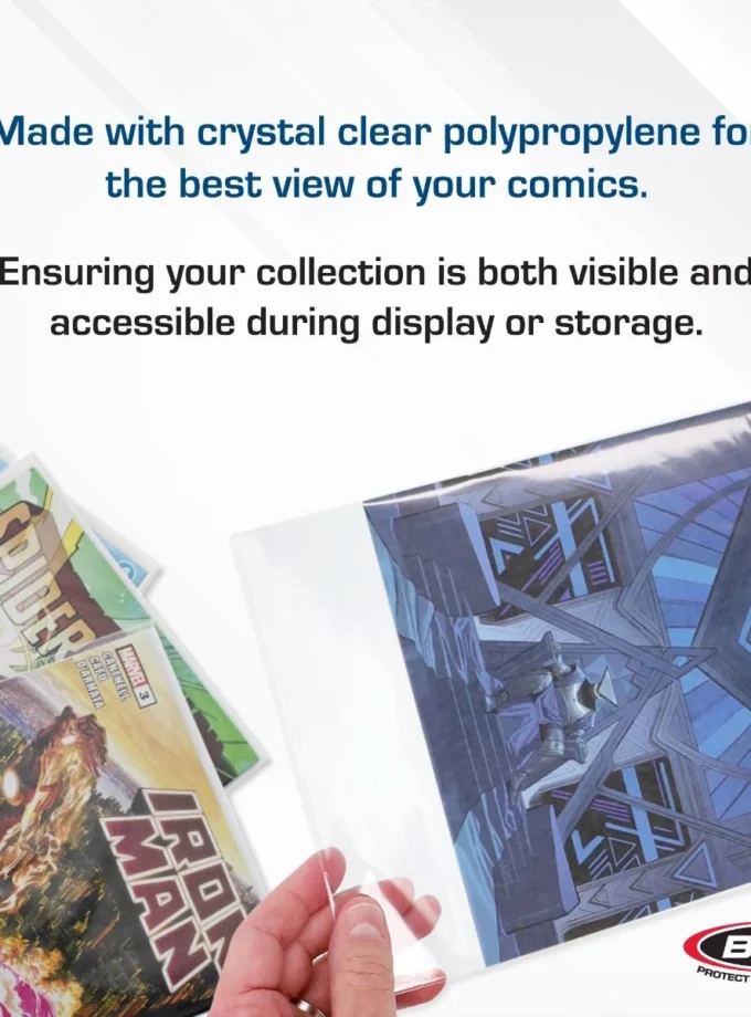 BCW Comic Book Bags (Modern/Current) and Boards | 100 pack Acid Free
