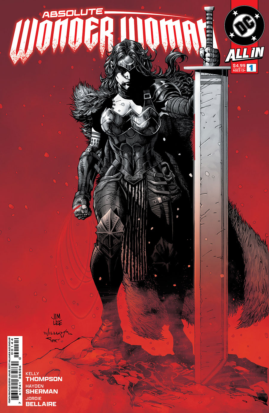 Absolute Wonder Woman #1 Jim Lee Recolored Variant Cover | DC All In