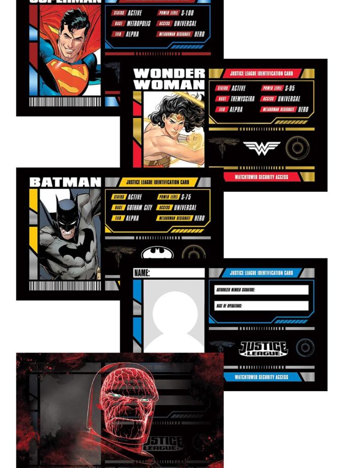 Justice League Membership Card Set | 5 Cards