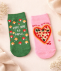 Mushroom Pizza Love Socks