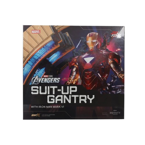 Marvel Studios The Avengers : The Infinity Saga Iron Man Mark 6 MK06 1:10 Scale Collection Suit-up Gantry Figure by ZD Toys