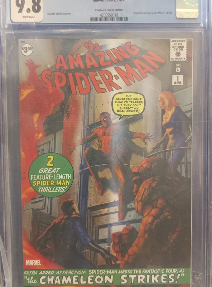 Amazing Spider-Man: Facsimile Edition #1 Ltd To 558/3000 With COA Cgc 9.8