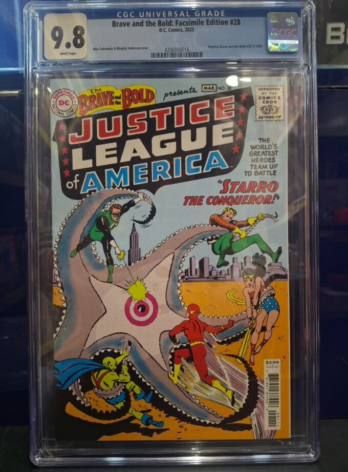 Brave And The Bold #28 Facsimile Edition Mike Sekowsky Cover CGC 9.8
