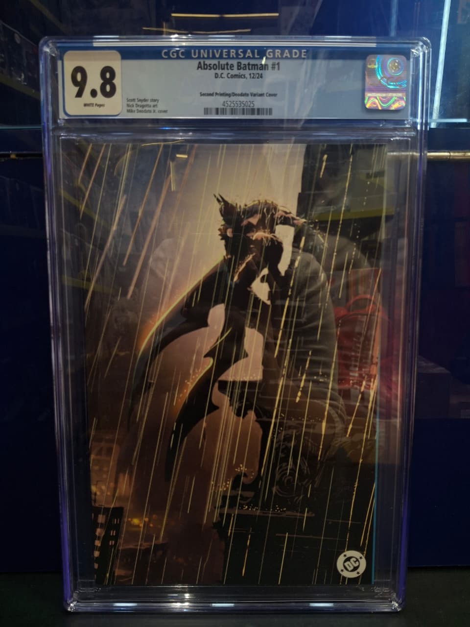 Absolute Batman #1 2nd Ptg B Mike Deodato Jr Card Stock Variant Cover CGC 9.8