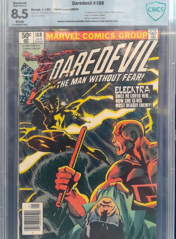 Daredevil #168 CBCS 8.5
