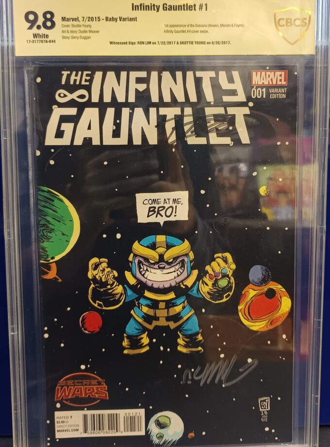 Infinity Gauntlet #1 CBCS Signed by Ron Lim and Skottie Young