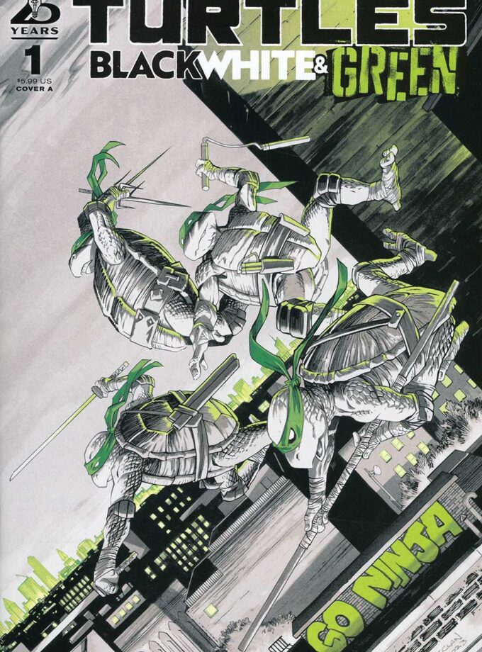 Teenage Mutant Ninja Turtles Black White & Green #1