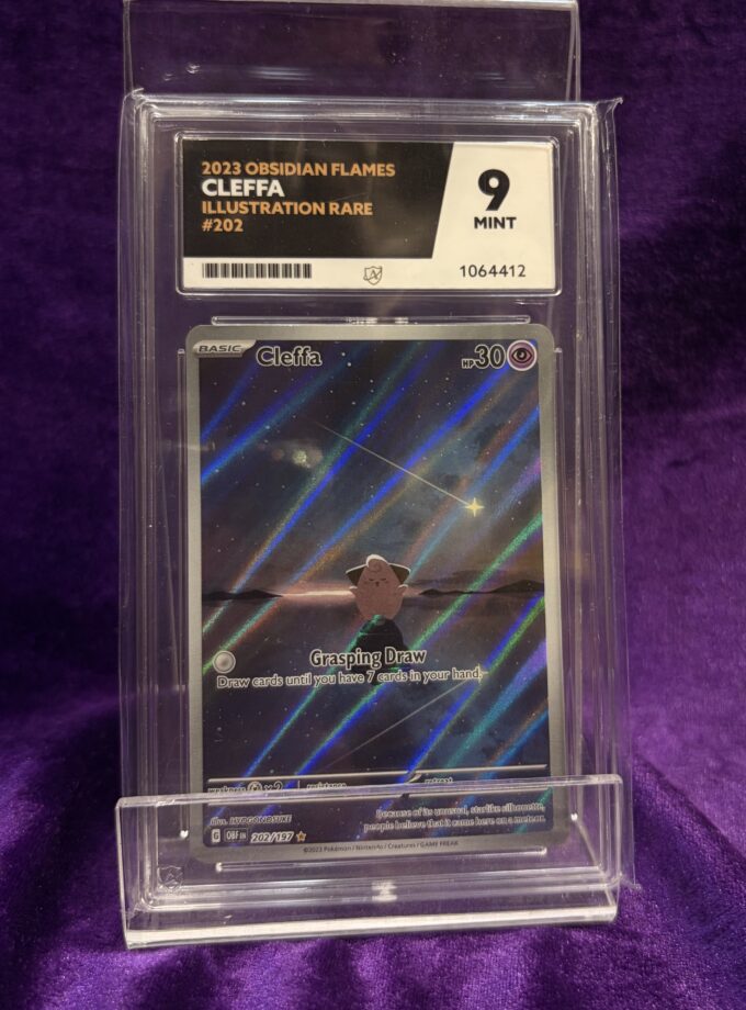 2023 Obsidian Flames Cleffa Illustration Rare #202 ACE 9 MINT