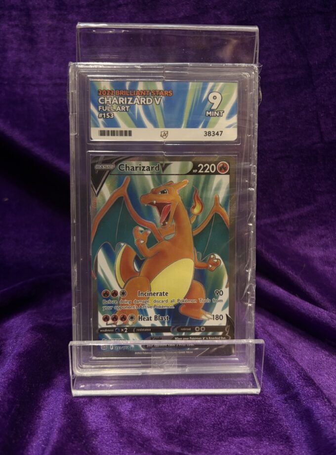 2022 Brilliant Stars Charizard V Fullart #153 ACE 9 MINT