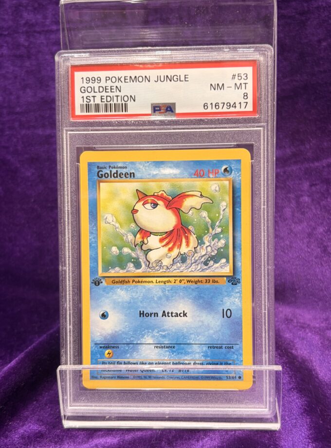 1999 Pokemon Jungle Goldeen 1st Edition #53 PSA 8 NM - MT