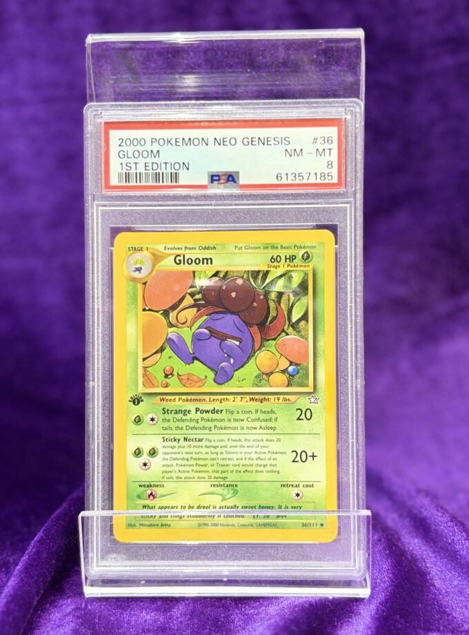 2000 Pokemon NEO Genesis Gloom 1st Edition #36 PSA 8 NM - MT
