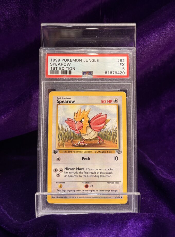 1999 Pokemon Jungle Spearow 1st Edition #62 PSA 5 EX