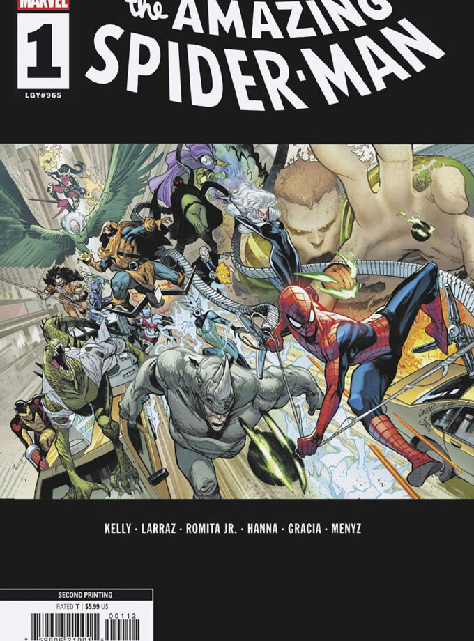 Amazing Spider-Man Vol 7 #1 Cover O 2nd Ptg Pepe Larraz Variant Cover
