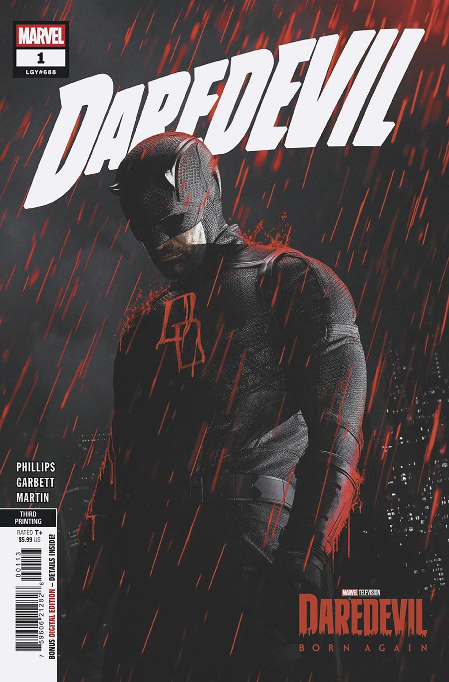 Daredevil Vol 9 #1 Cover Z-C 3rd Ptg Marvel Television Variant Cover