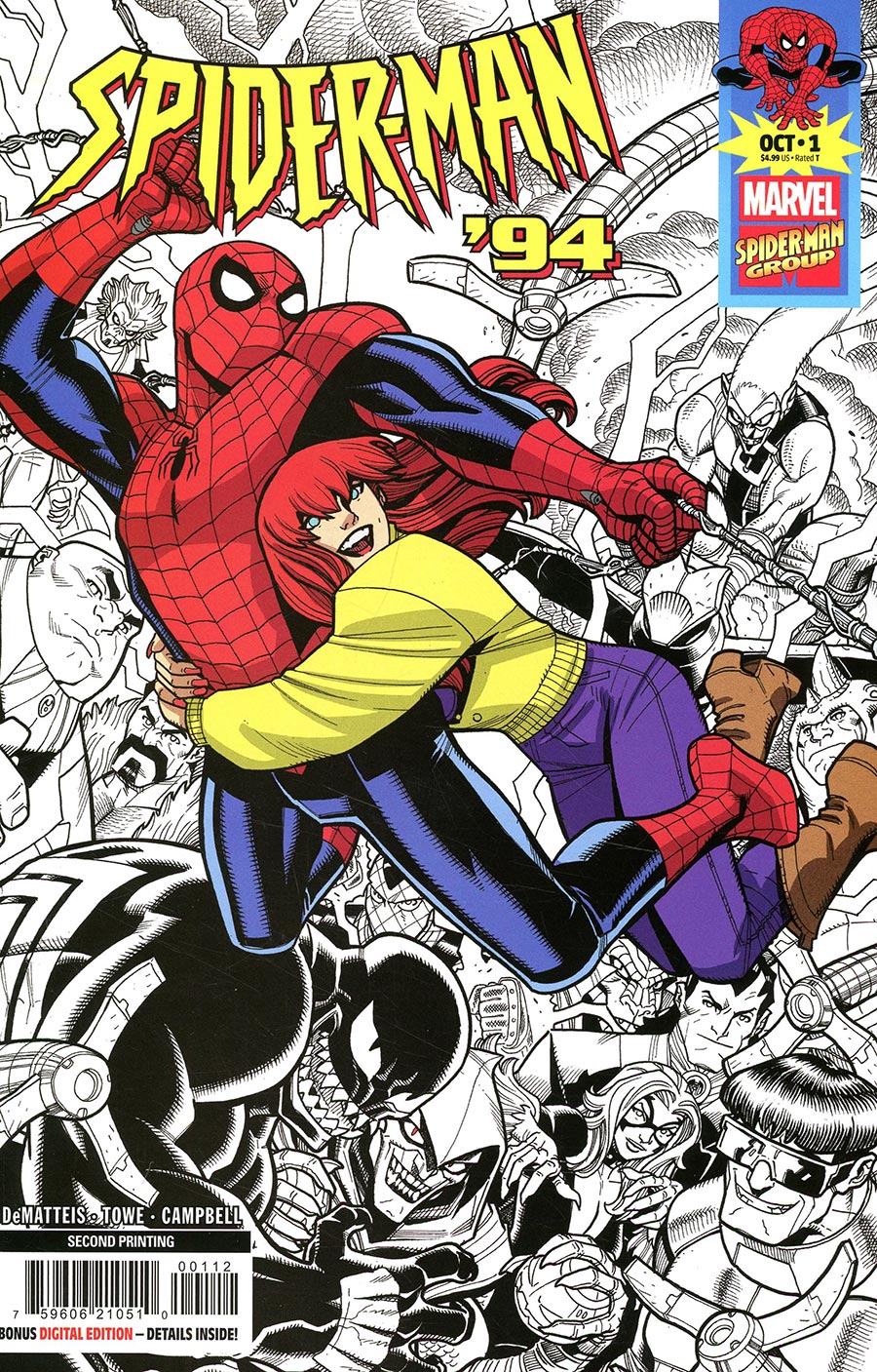 Spider-Man 94 #1 Cover I 2nd Ptg Nick Bradshaw Variant Cover