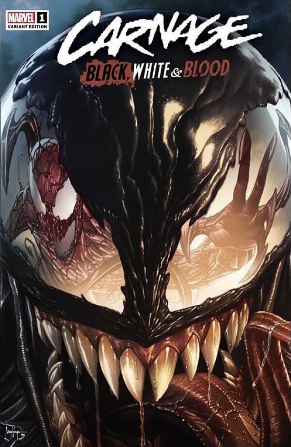 Carnage: Black, White & Blood #1 Comic Traders / Street Level Hero / Unknown Comic Books Mico Suayan Variant
