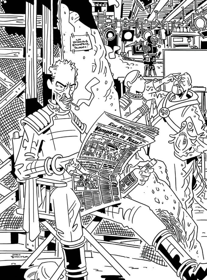 Skybound X #5 Chris Schweizer Black & White Cover