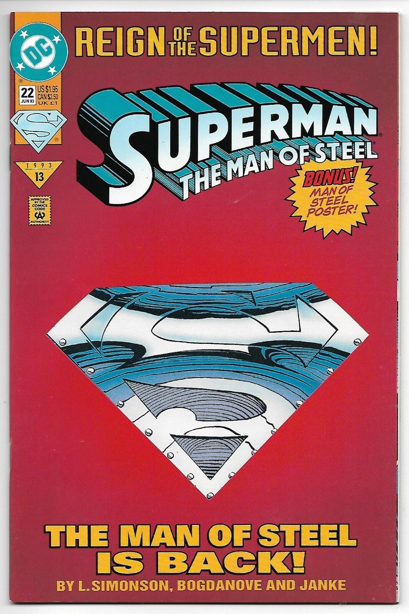 Superman: The Man of Steel #22 Collectors Edition With Poster