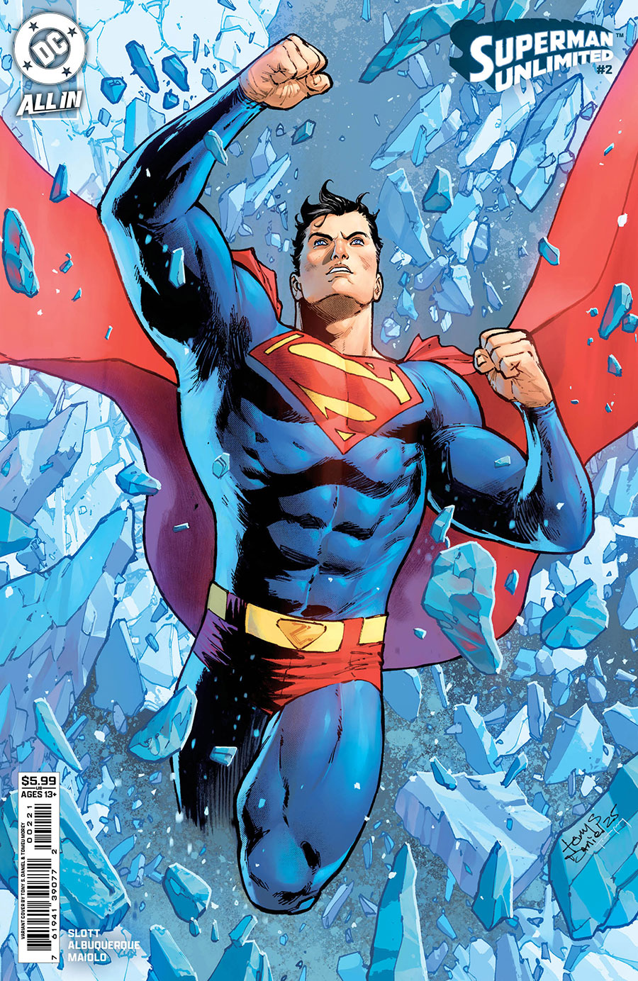 Superman Unlimited #2 Tony S Daniel Card Stock Cover