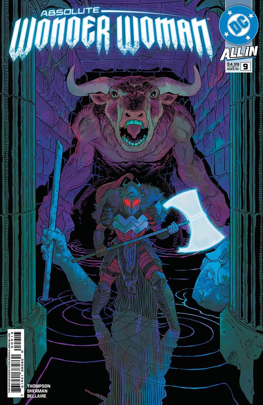 Absolute Wonder Woman #9 Hayden Sherman Logo Color Variant Cover