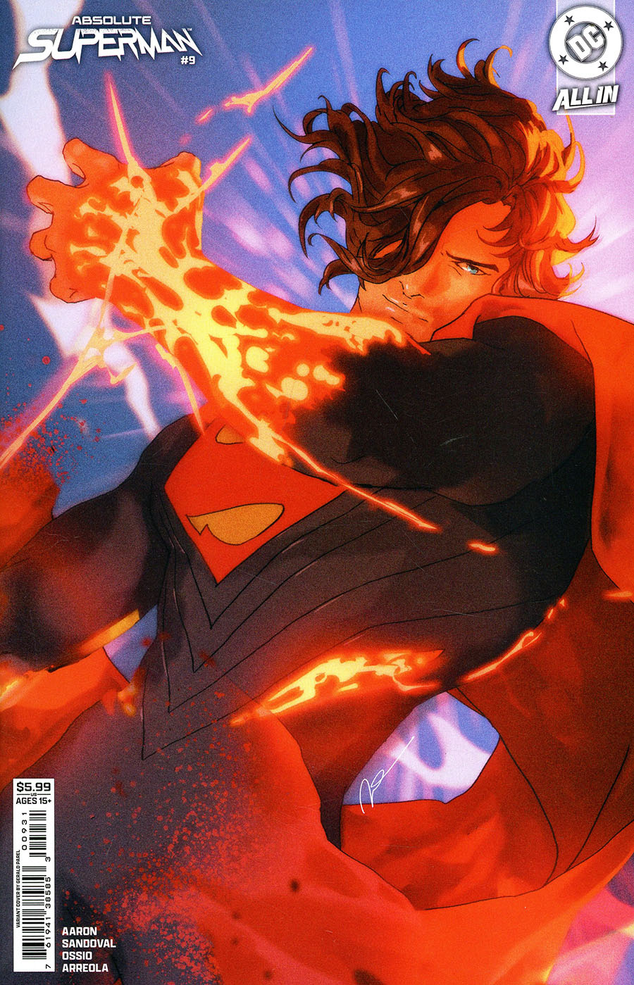 Absolute Superman #9 Gerald Parel Card Stock Cover