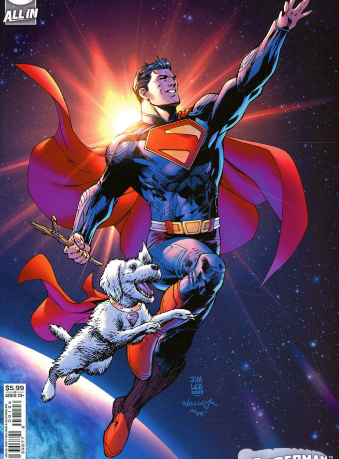 Superman Unlimited #1 Jim Lee Superman Movie Card Stock Cover